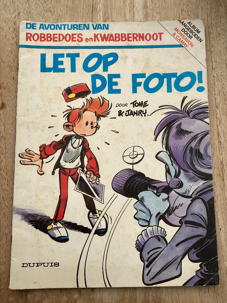 Robbedoes en Kwabbernoot - Let op de foto!, Boeken, Eén stripboek, Ophalen of Verzenden, Gelezen, Tome & Janry