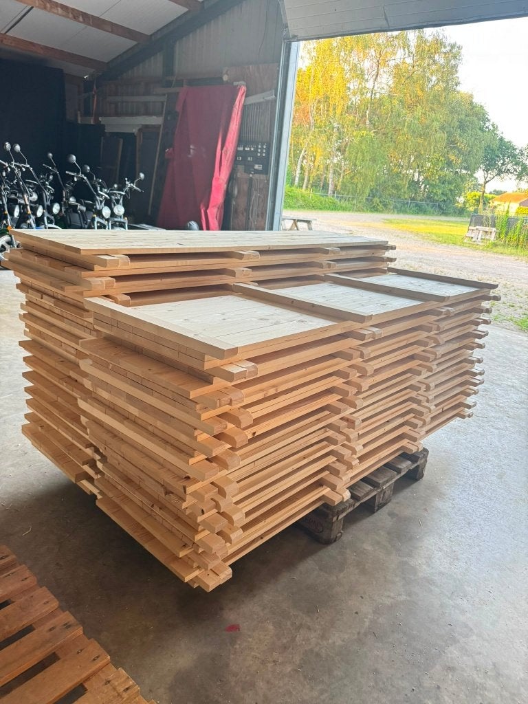 Vlondervloeren 50x200 cm – €25 p/st, Tuin en Terras, Ophalen of Verzenden, Nieuw, Hout