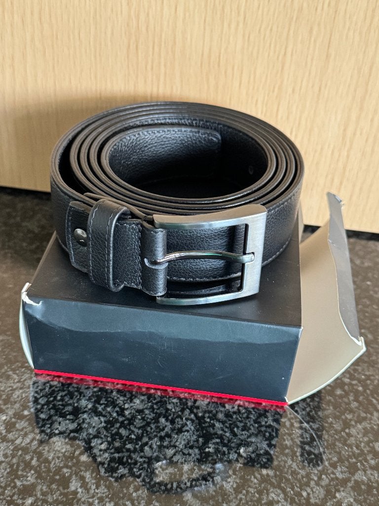 AMG-broeksriem, zwart, B66958988, Cuir véritable, Enlèvement ou Envoi, 115 cm ou plus, Comme neuf