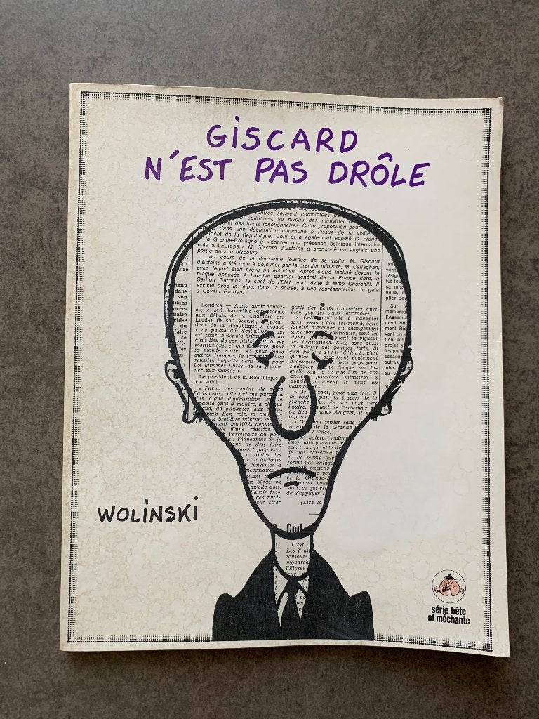 Giscard n'est pas drôle - Wolinski, Boeken, Eén stripboek, Ophalen of Verzenden, Gelezen