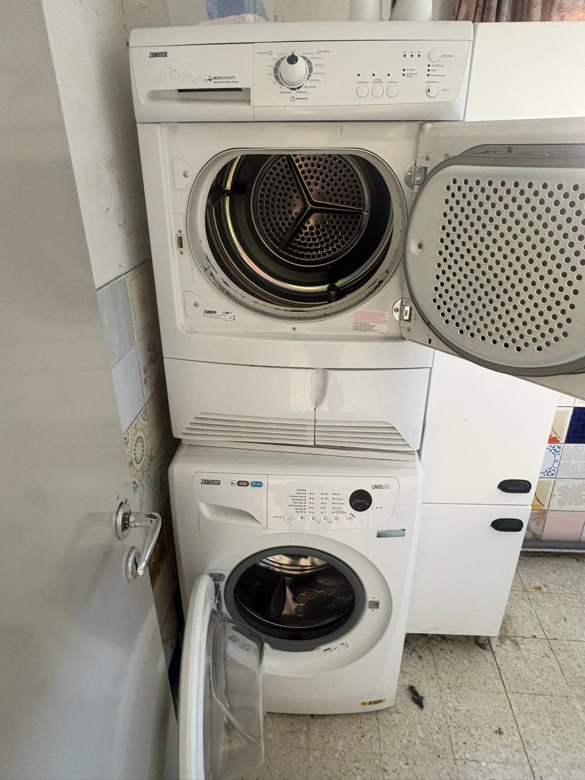 Te koop wasmachine en condens droogkast, Ophalen, Gebruikt, Condens