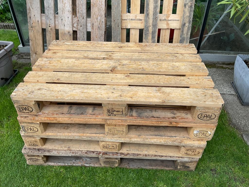 Europaletten, Doe-het-zelf en Bouw, Ophalen, Zo goed als nieuw, Steigerhout, Pallet