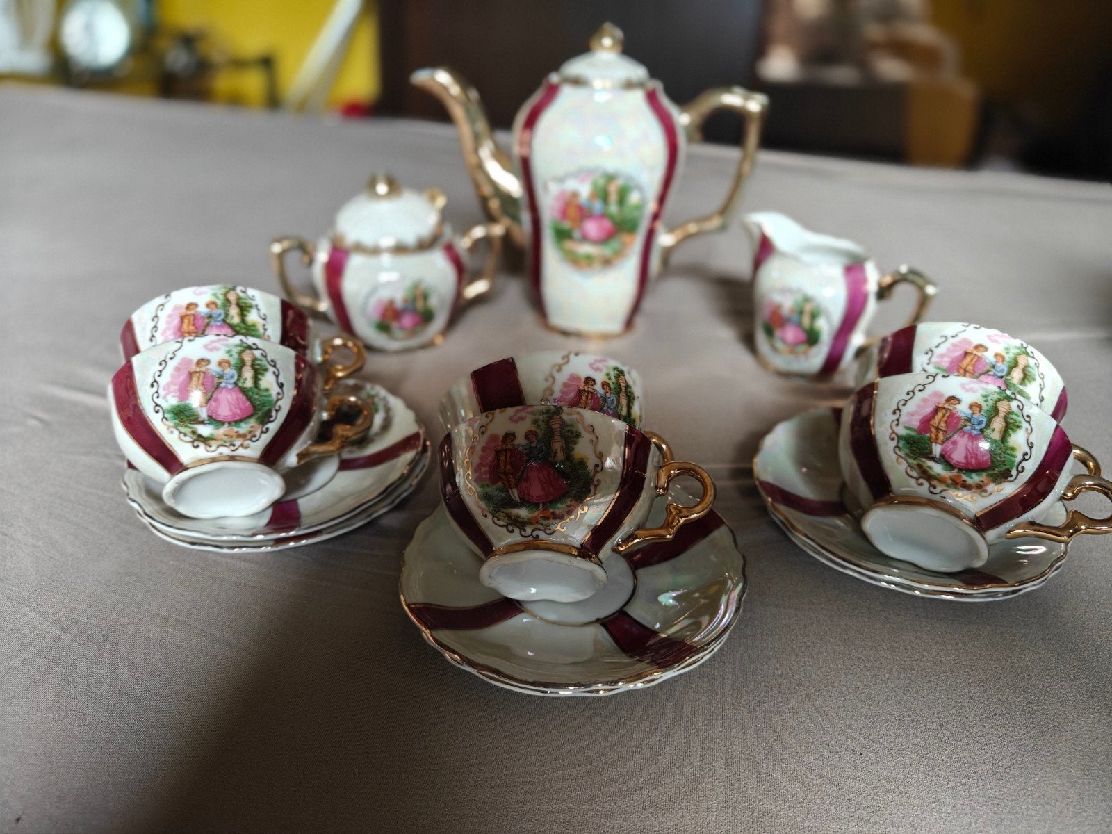 vintage servies, Ophalen