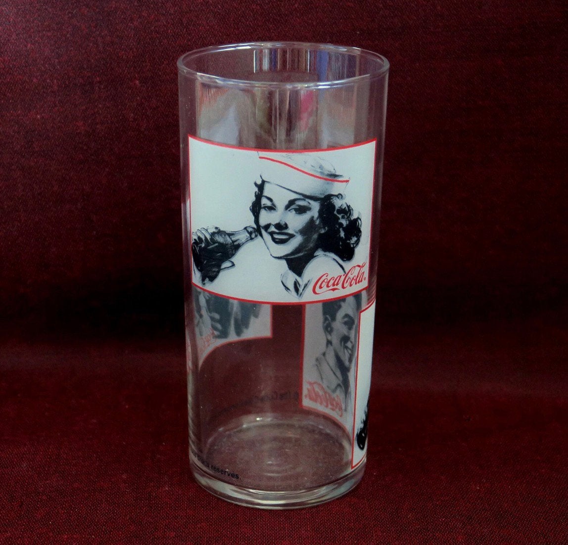 Verre Coca-Cola Vintage pub 1950, Collections, Enlèvement, Comme neuf