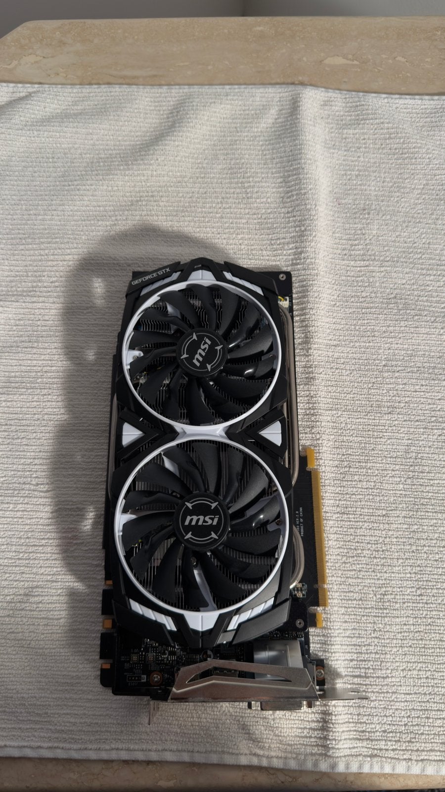 MSI GTX 1080 Ti Armor 11GB – Defective, Informatique & Logiciels, Cartes vidéo, Enlèvement ou Envoi, Utilisé