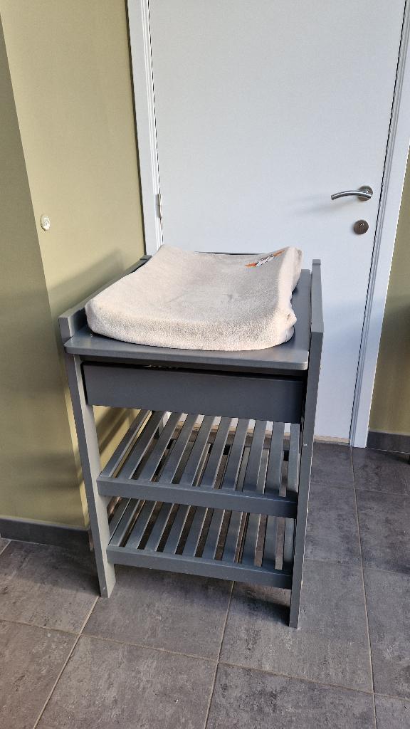 Luiertafel (met lade), inclusief kussen, Kinderen en Baby's, Kinderkamer | Commodes en Kasten, Ophalen, Zo goed als nieuw, Kast