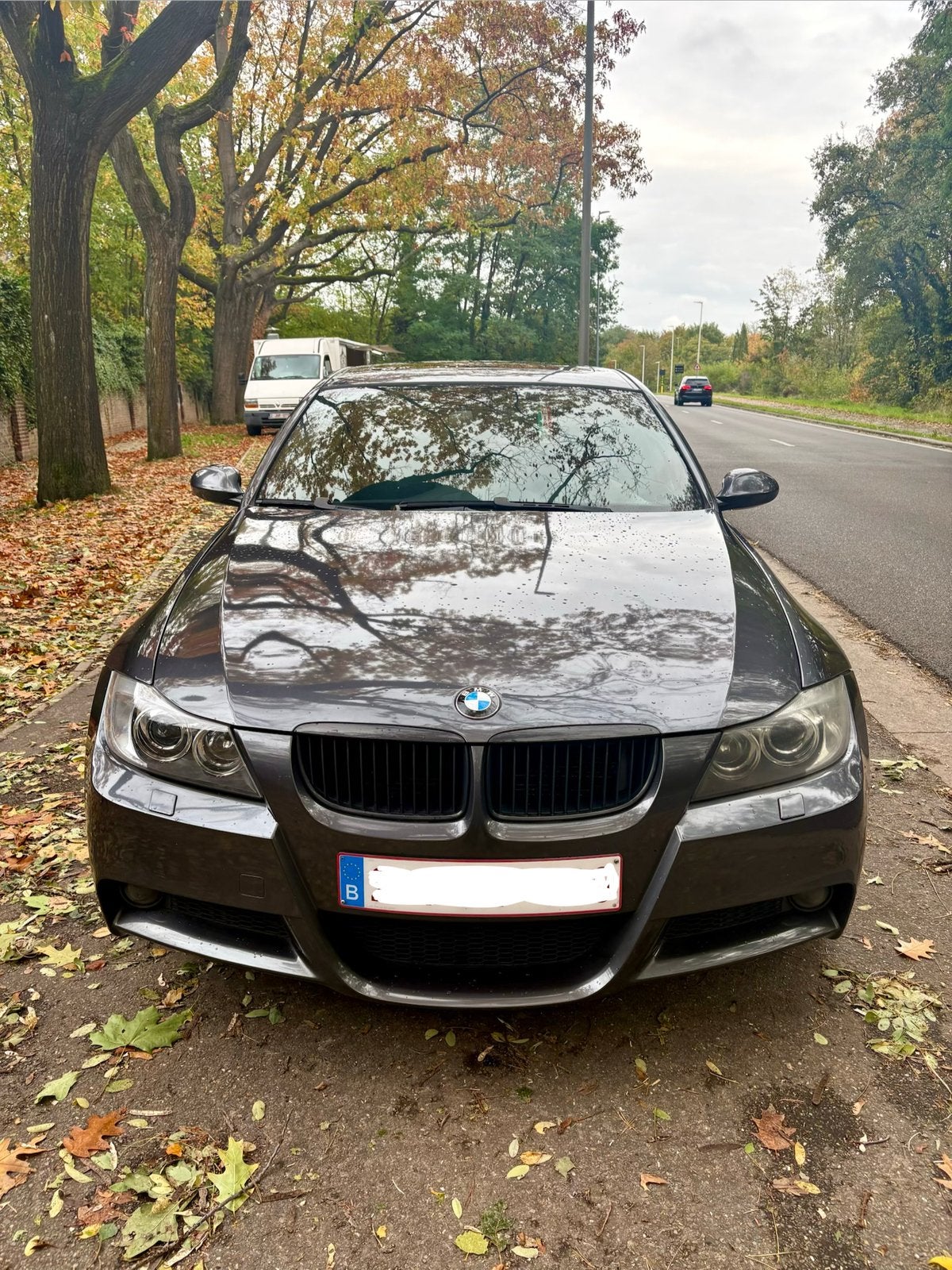 BMW 320D E90, Autos, Cuir, Argent ou Gris, Achat, 110 kW
