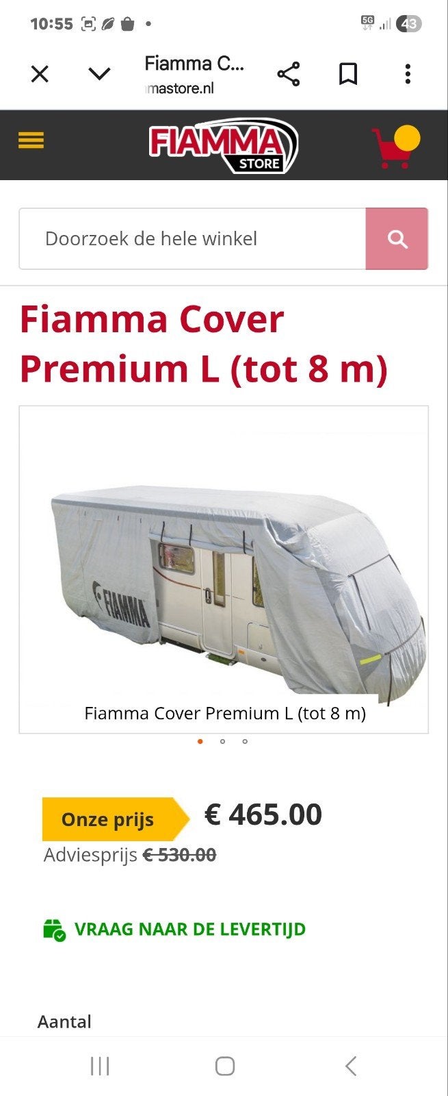 mobilhome beschermhoes, Caravanes & Camping, Enlèvement