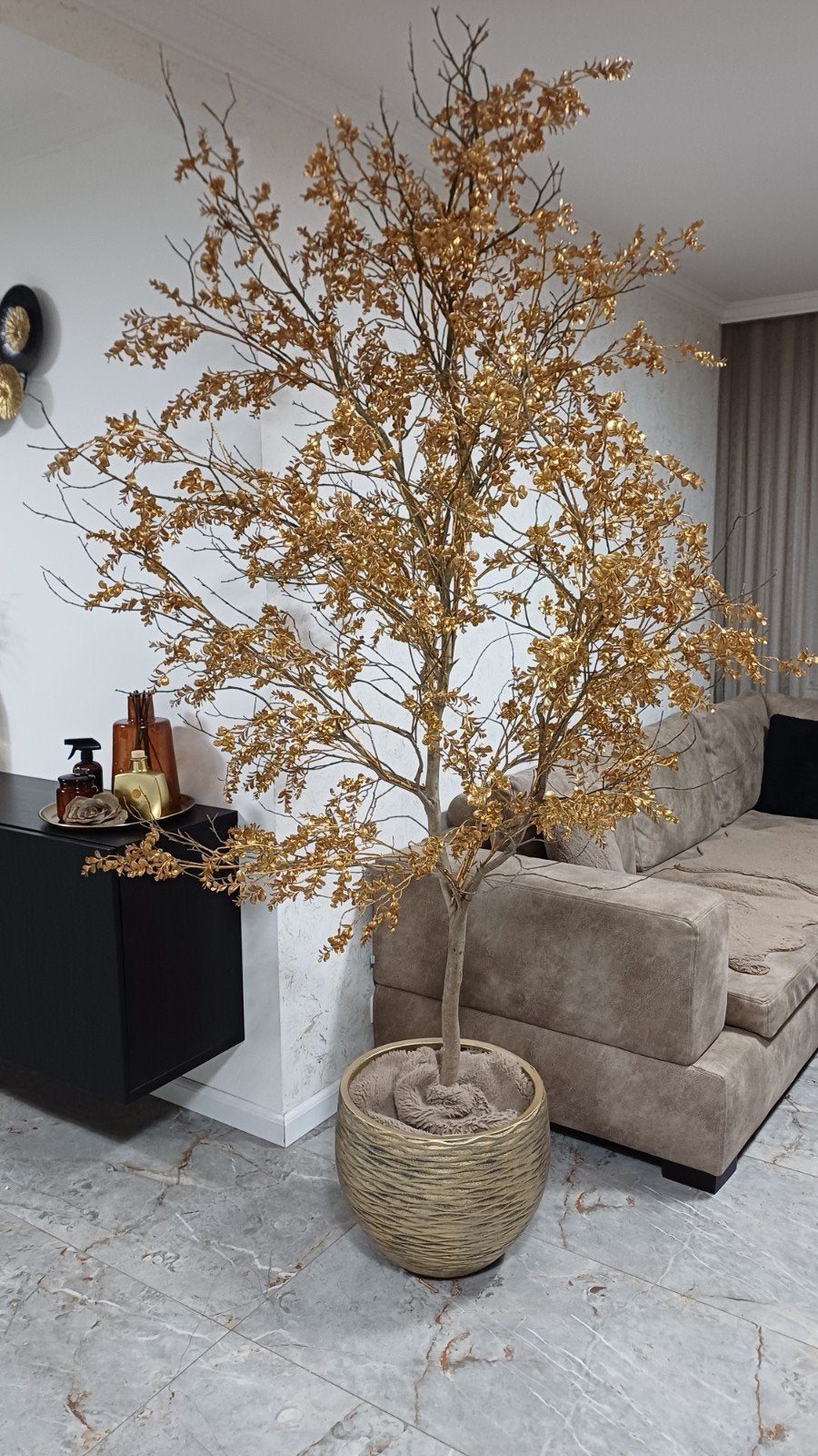 Decoratie boom Goud, Ophalen, Goud
