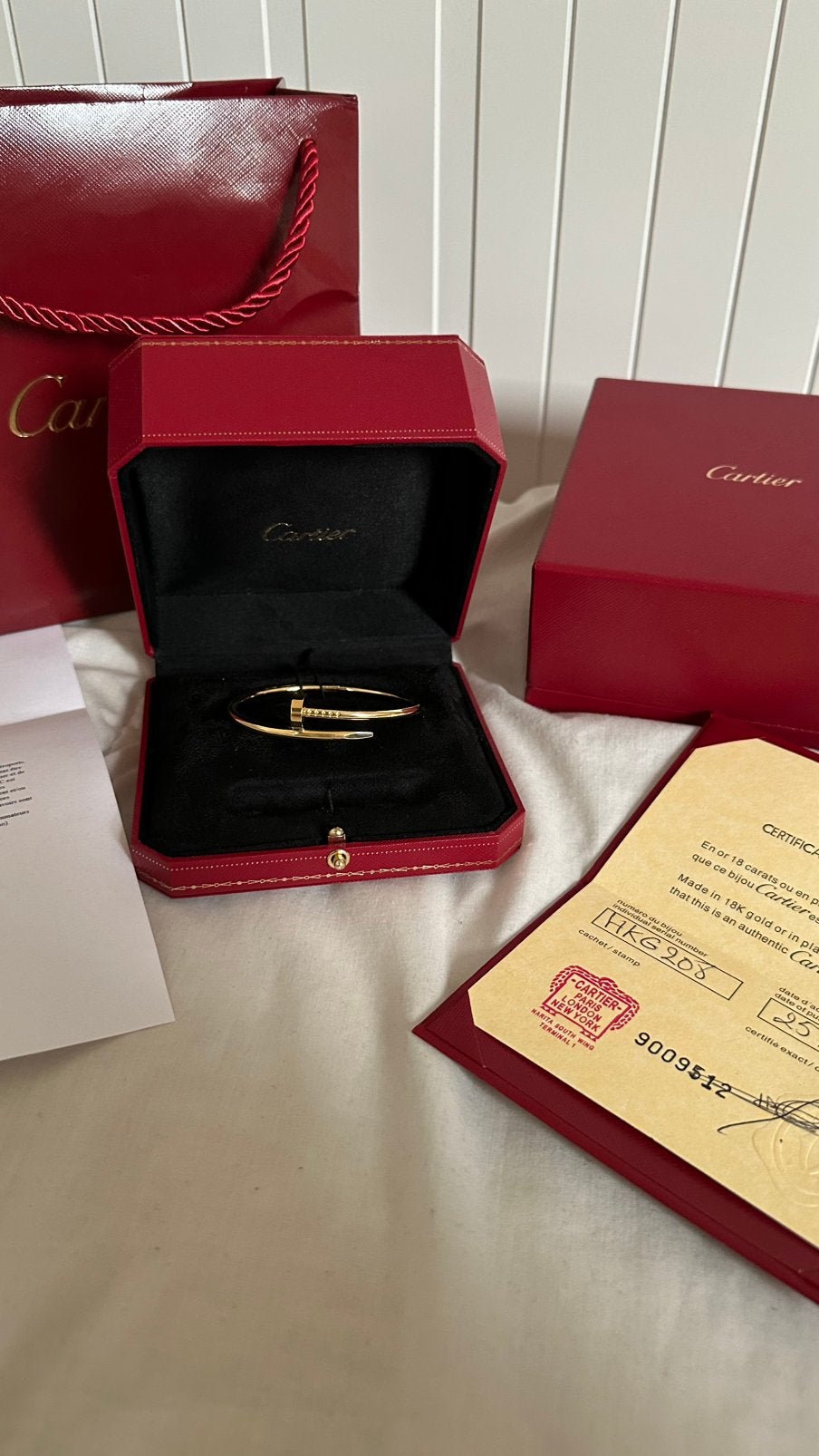 Cartier juste un clou taille 17, Enlèvement ou Envoi, Comme neuf