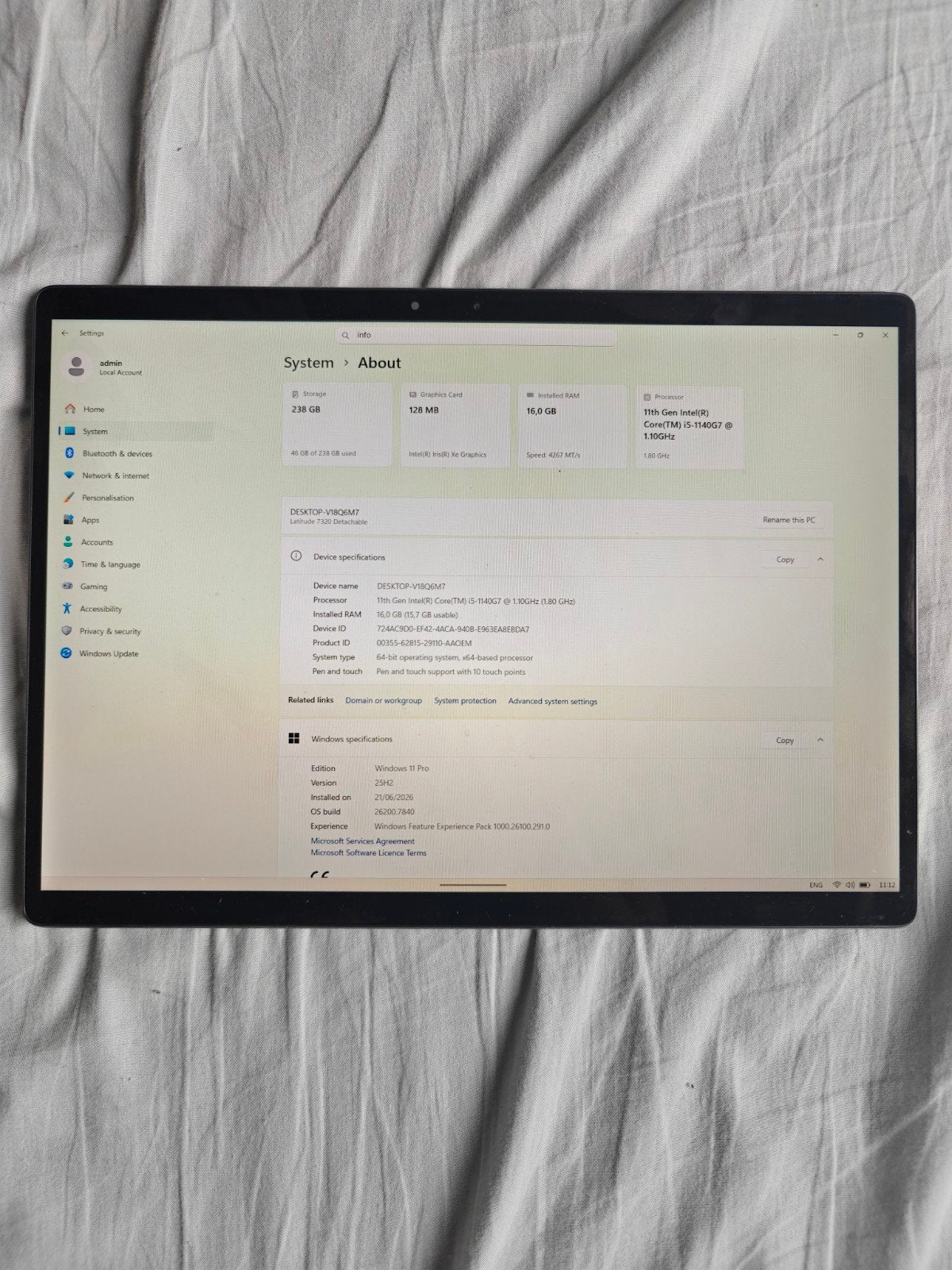 Dell Latitude 5280 Detachable

16GB RAM, Computers en Software, Apple iPads, Zo goed als nieuw, Wi-Fi, 16 GB, Grijs, Ophalen of Verzenden