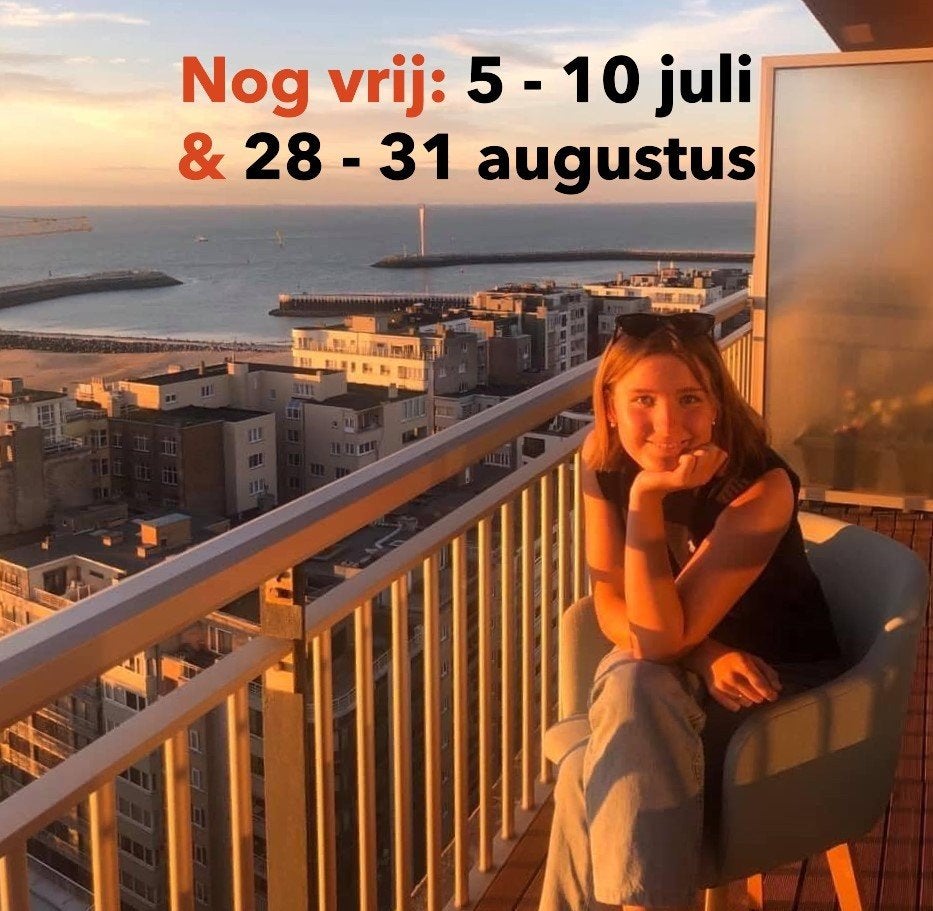 Appartement Ostende avec vue sur la mer 7 pers. (19e étage), Immo, 50 m² ou plus, Ostende