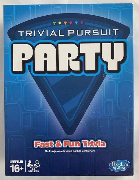 Trivial Pursuit Party Hasbro Bordspel Nederlands Compleet, Hobby en Vrije tijd, Gezelschapsspellen | Bordspellen, Zo goed als nieuw