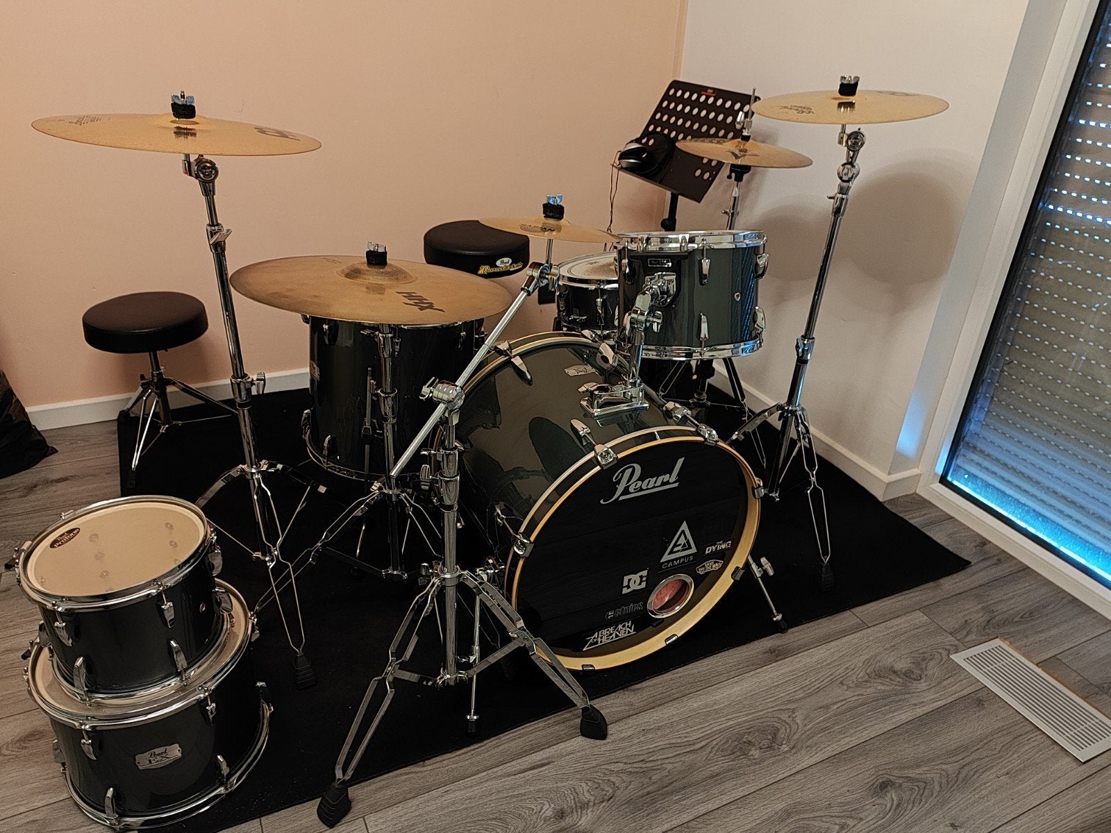 Pearl Export drum 6-delig, Ophalen, Gebruikt