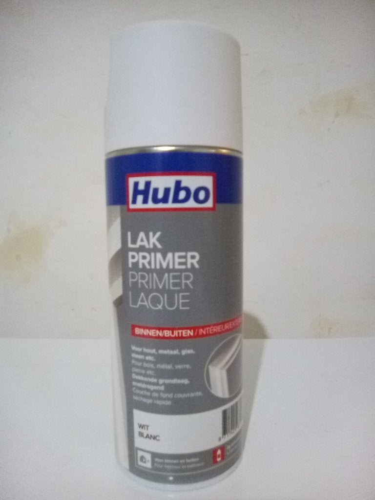hubo lak primer spuitbus, Doe-het-zelf en Bouw, Ophalen, Nieuw, Wit, Lak