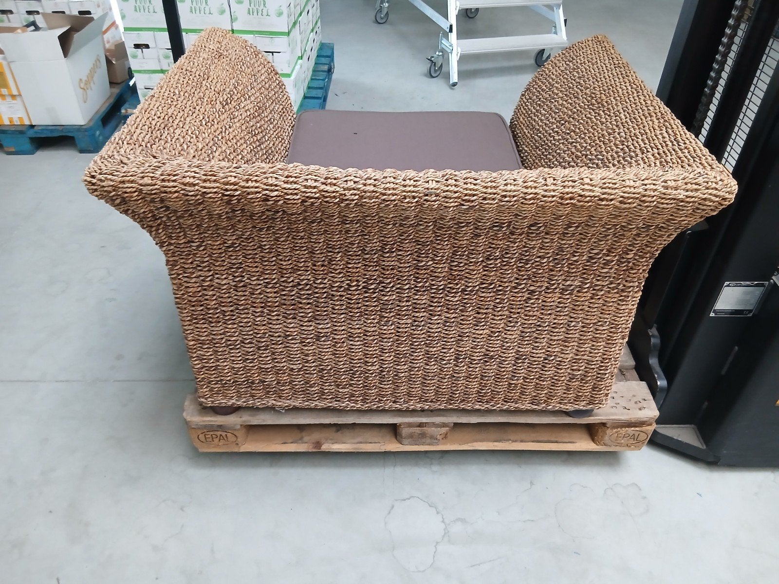 Rieten zetel. Zo goed als nieuw. Topmodel., Ophalen, Eenpersoons, Minder dan 75 cm, Riet of Rotan