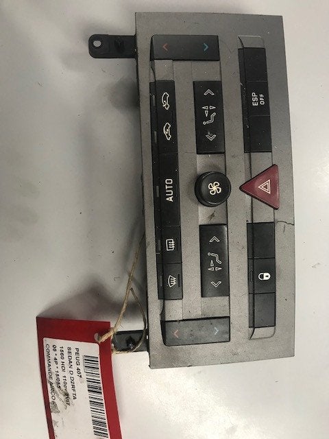 PANNEAU DE COMMANDE CLIMATISATION 407 (6D) (96573322YW02), Kontakt-peugeot@peugeot.com, Utilisé, Peugeot Deutschland GmbH, Bahnhofsplatz
65423  Rüsselsheim, DE