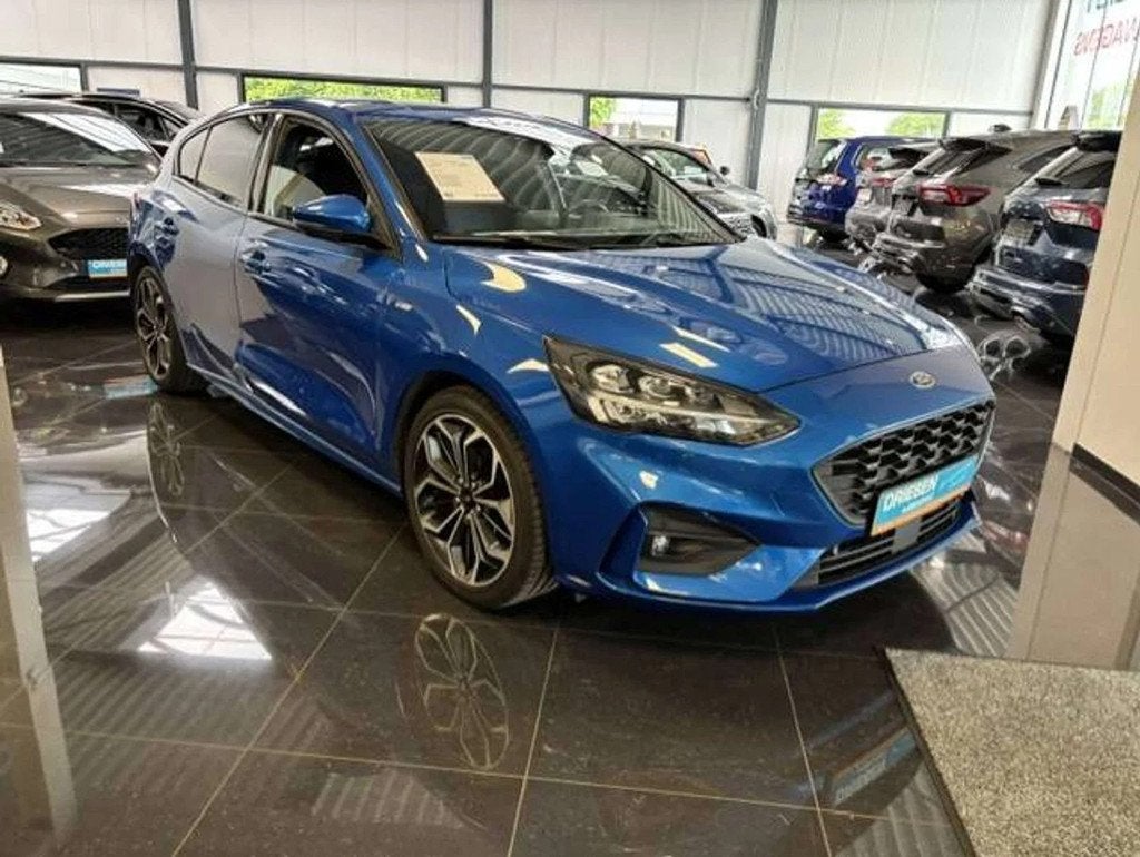 Ford Focus Focus 1.0 EcoBoost ST-Line/Navigatie/1j gar(1), Focus, Stof, Gebruikt, Blauw