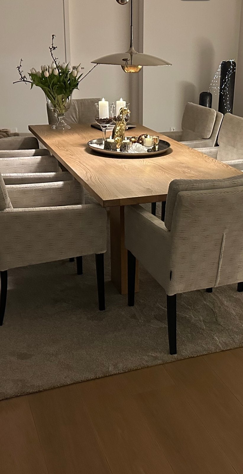 Grote zware eiken eettafel, Enlèvement, Comme neuf