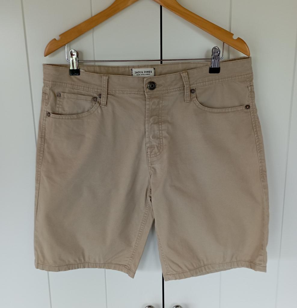Jack & Jones short beige/zandkleur - maat M, Maat 48/50 (M), Beige, Ophalen of Verzenden, Zo goed als nieuw