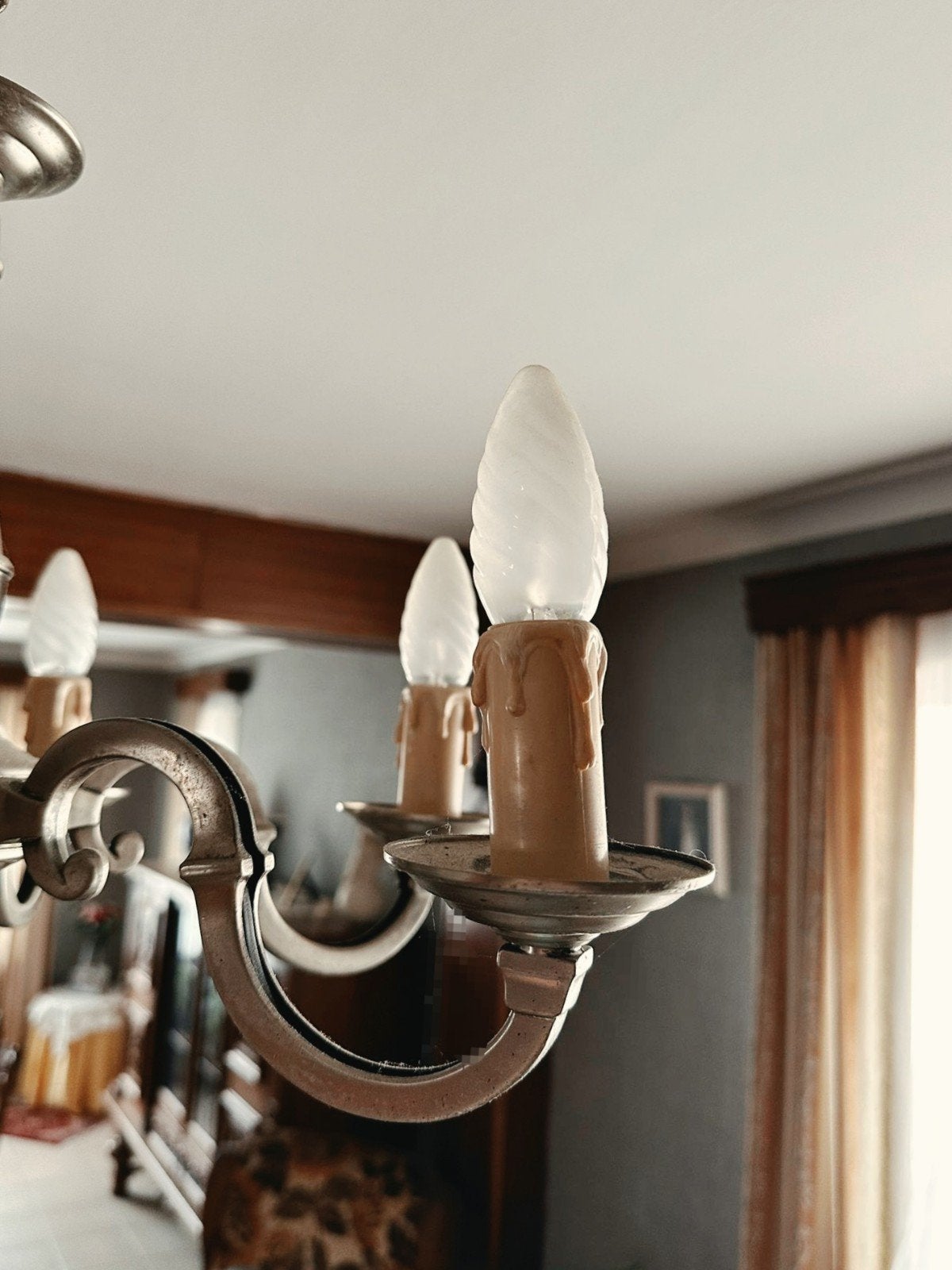 Luster met 6 lichtpunten, Ophalen, Gebruikt