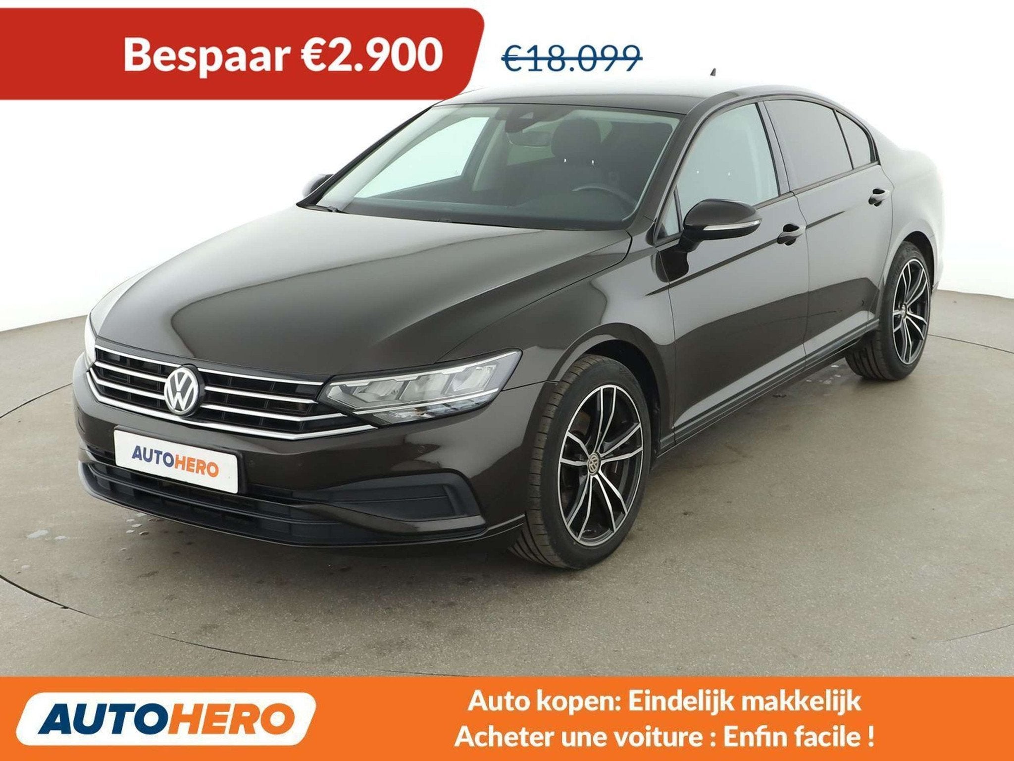 Volkswagen Passat 1.5 TSI ACT (bj 2020, automaat), Auto's, 4 deurs, Stof, Bruin, 1435 kg