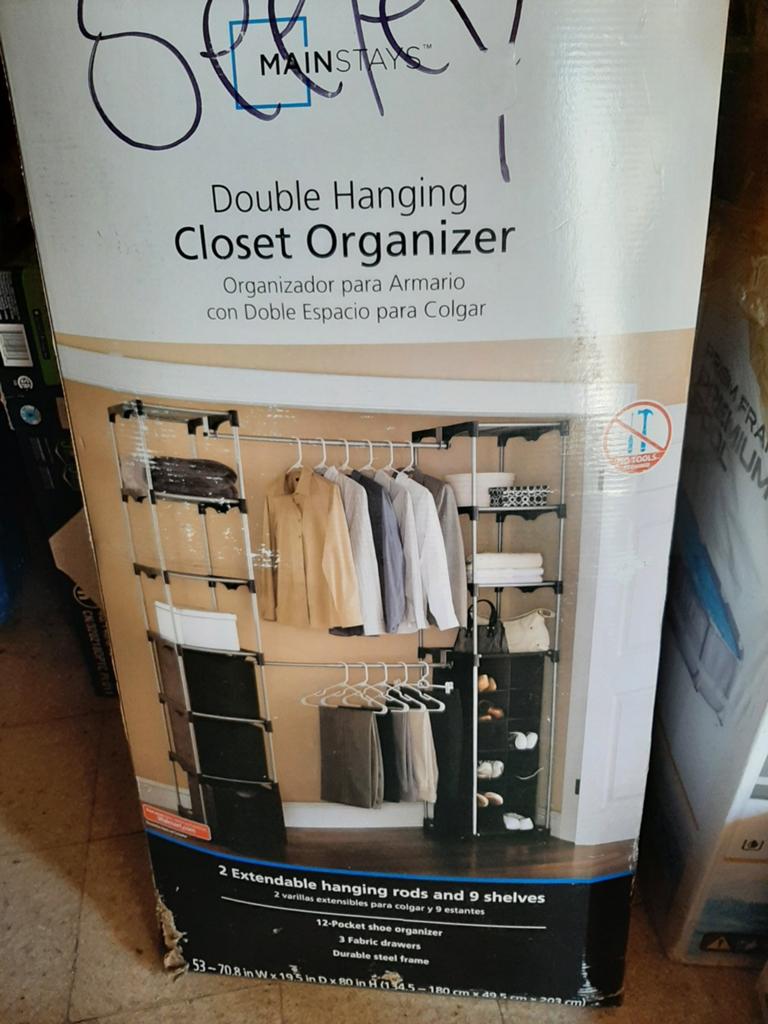 double hanging closet organizer, Enlèvement