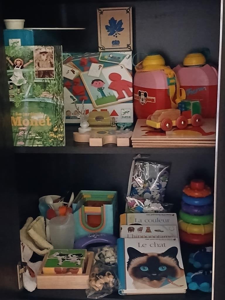 Set spelletjes en speelgoed voor kinderen (6 maanden-6 jaar), Ophalen, Gebruikt, Van hout