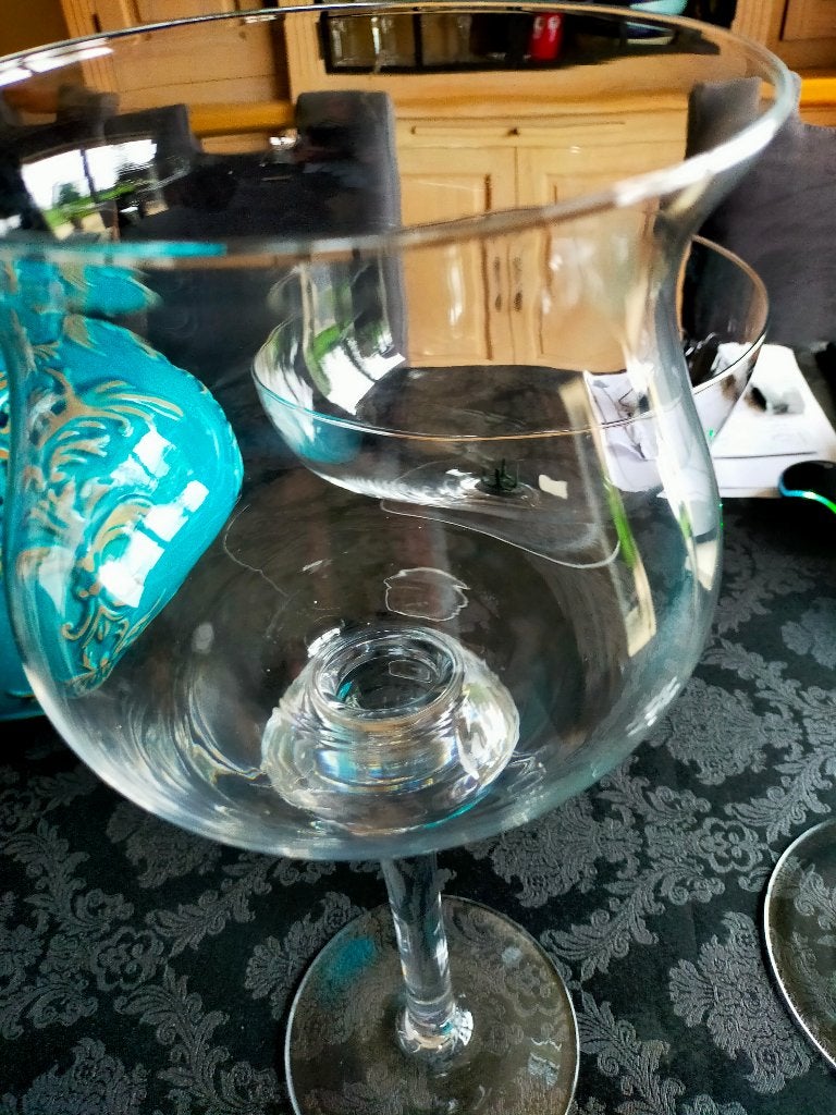 VASES DÉCORATIFS EN VERRE - 2 pièces composition florale..., Maison & Meubles, Accessoires pour la Maison | Fleurs séchées, Enlèvement ou Envoi
