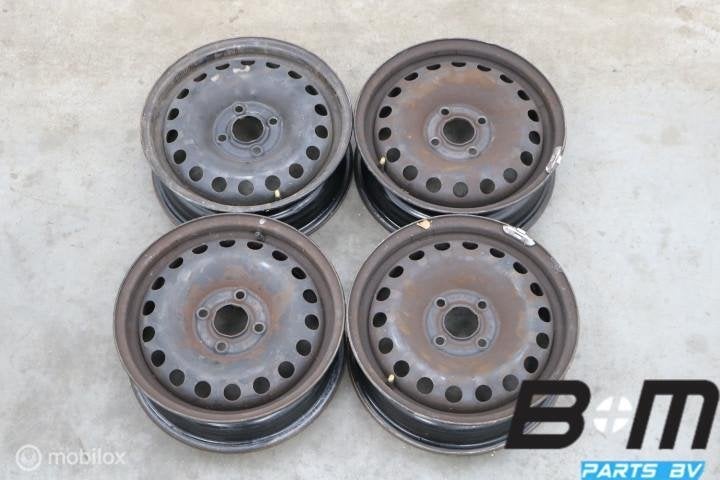 Org 14 inch stalen velgen VW Up! 1S0601027G, Auto-onderdelen, Banden en Velgen, Gebruikt, Velg(en)