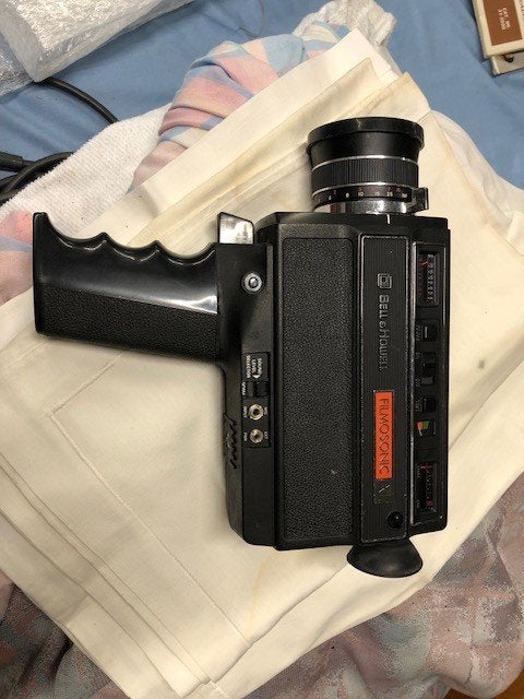 retro vintage Bell & Howell filmosonic XL 8 mm camera, Ophalen of Verzenden, Audio en Video