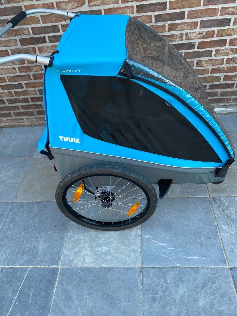 Remorque à vélo Thule Coaster XT, Pliable, Comme neuf, Enlèvement, Remorque pour enfant