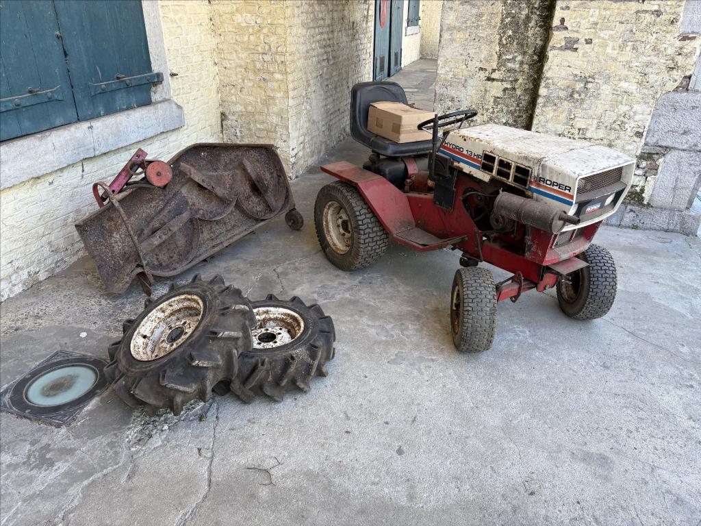 Tracteur tondeuse Roper, Démarrage électrique, Roper, 120 cm ou plus, Enlèvement