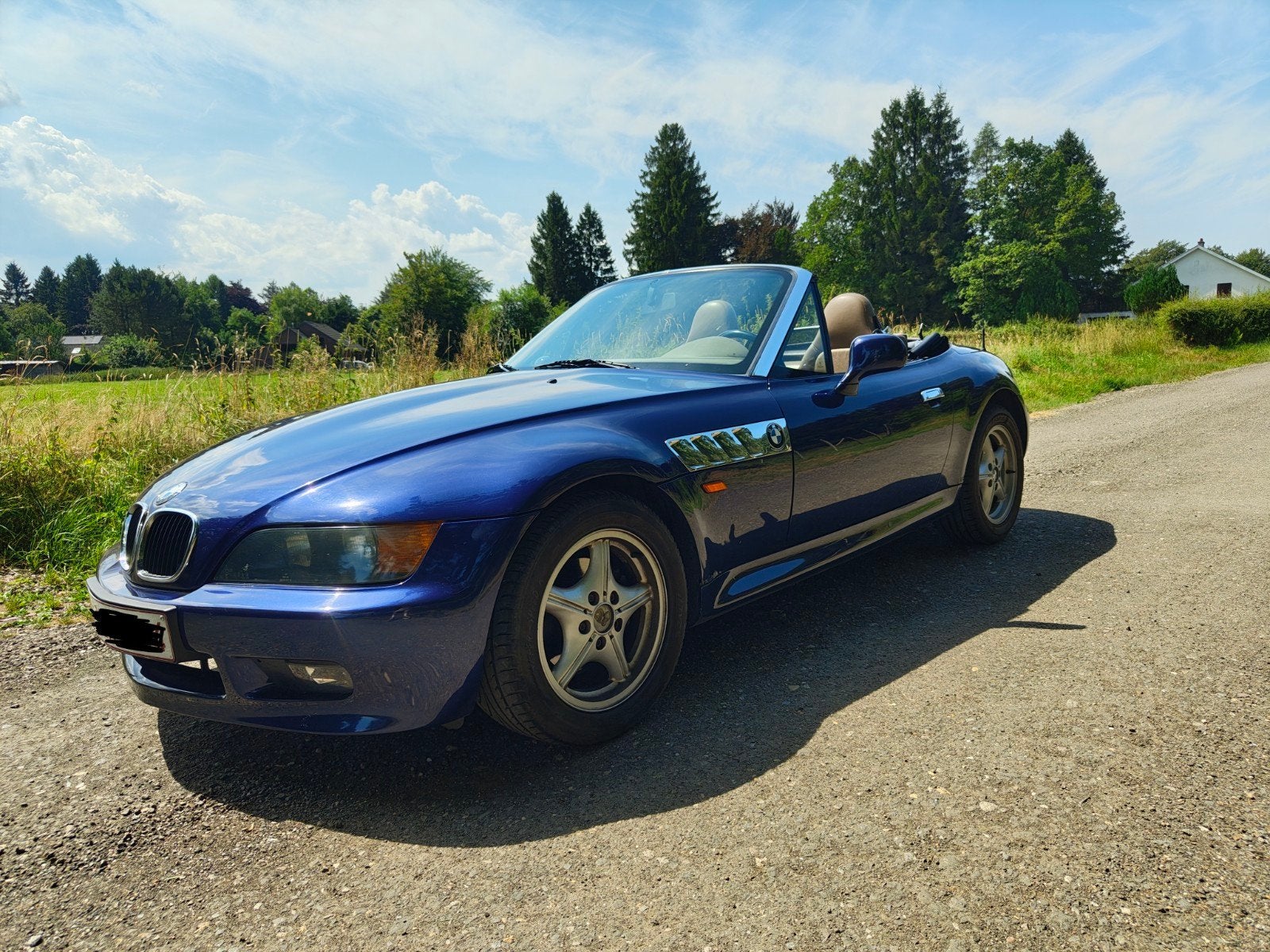 Bmw z3 met aanvraag voor registratie van een autopas, Auto's, BMW, Beige, Beige, Leder, Zetelverwarming