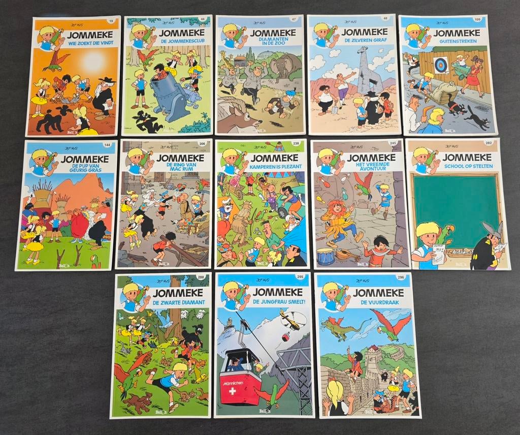 Strips: Jommeke  ( blauwe achterkant ): Ballon, Enlèvement ou Envoi, Comme neuf