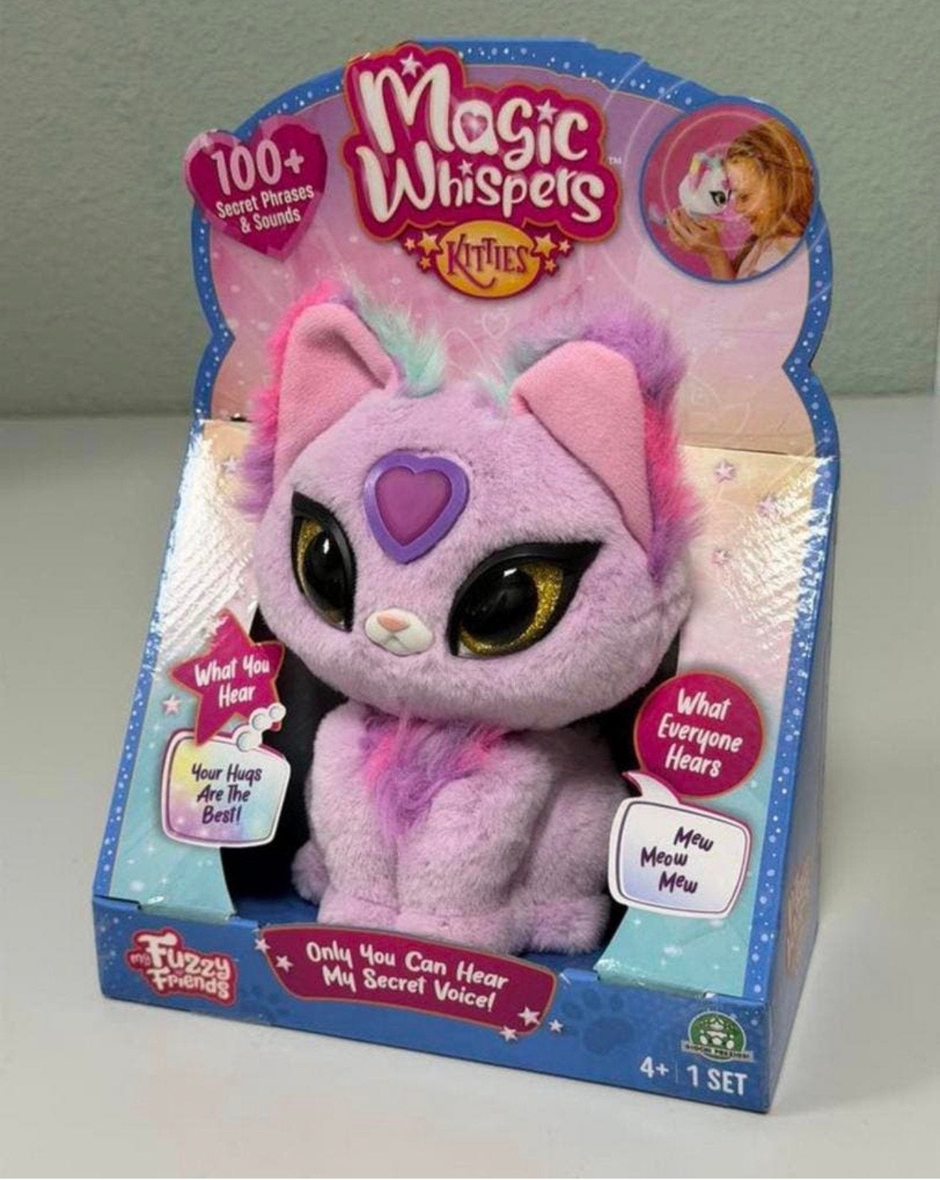Magic Whispers Zoey Kitties, jouet parlant, chat, nouveau, Neuf, Enlèvement ou Envoi, Chat, Rose