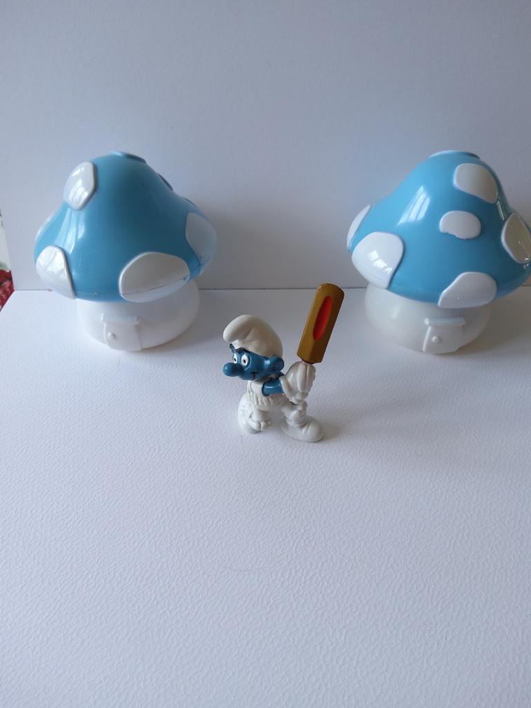 Schtroumpf Cricket, Collections, Schtroumpfs, Enlèvement ou Envoi, Utilisé, Poupée, Figurine ou Peluche