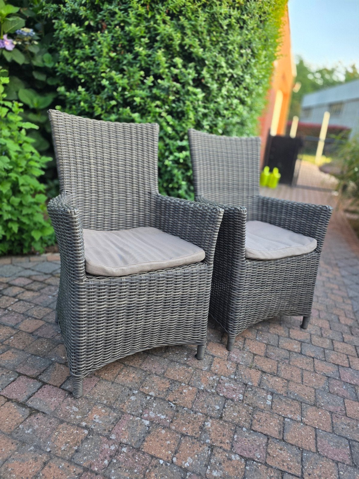 5 belles chaises de jardin avec coussins à vendre, Jardin & Terrasse, Enlèvement