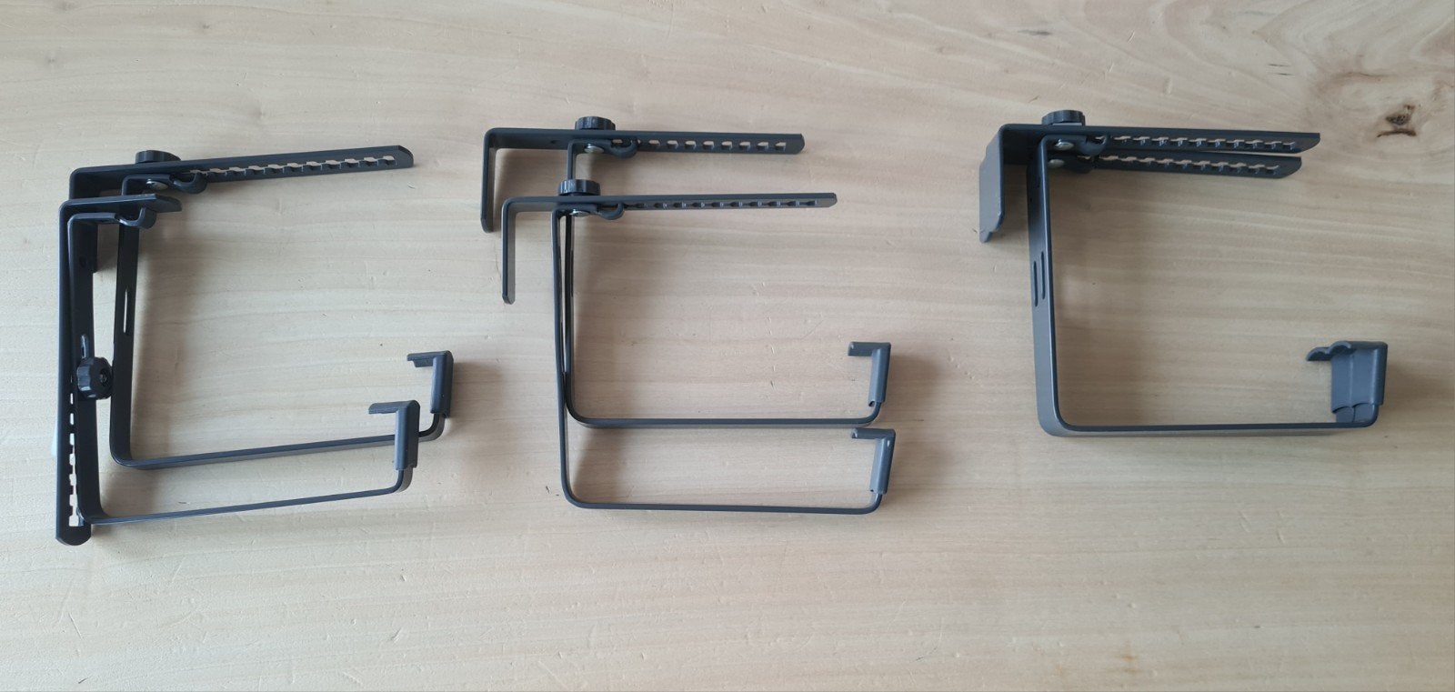 Zes antraciet bloembakhaken van Elho, Huis en Inrichting, Keuken | Keukenelementen, Minder dan 50 cm, Nieuw, Ophalen of Verzenden
