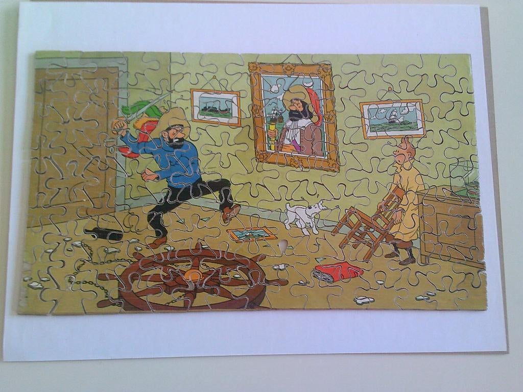 Puzzel Kuifje Het geheim van de eenhoorn 1956, Ophalen of Verzenden, Kuifje