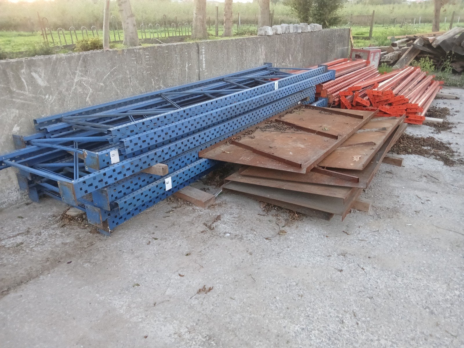 palletstelling magazijnstelling legbordstelling, Bricolage & Construction, Enlèvement ou Envoi, Utilisé, Autres types, 2 à 5 mètres