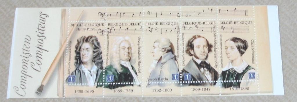 1 blok B102 componisten, Frankeerzegel, Ophalen of Verzenden, Zonder stempel, Postfris