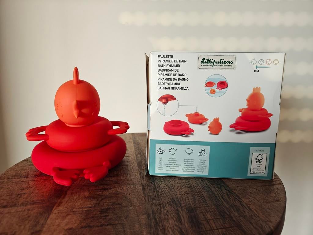 Badspeeltje Lilliputiens, Ophalen