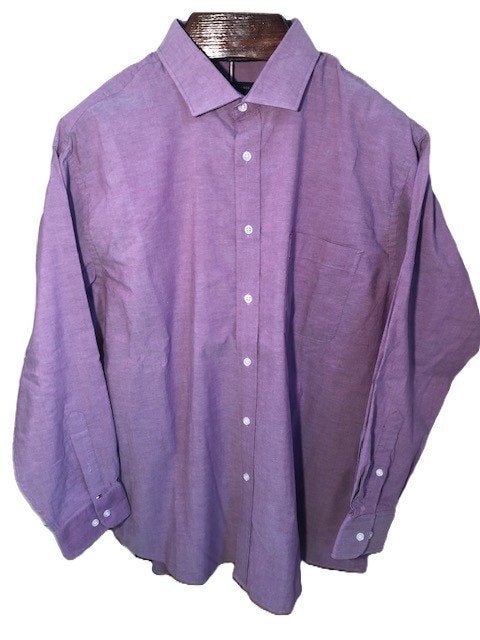 Chemise manches longues TOMMY HILFIGER taille L Lilas Homme, Overige kleuren, Tommy Hilfiger, Ophalen of Verzenden, Halswijdte 41/42 (L)
