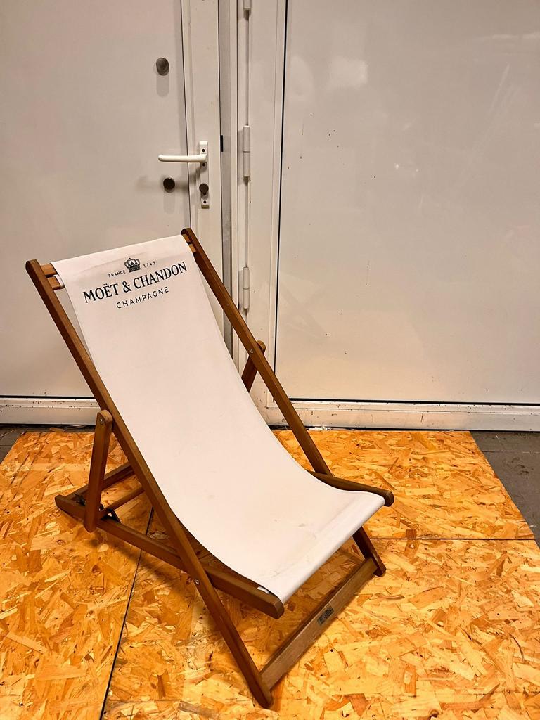Chaises de plage Moët & Chandon, Enlèvement, Comme neuf, Réglable