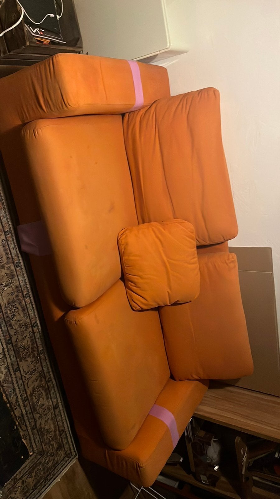Oranje zetel, Huis en Inrichting, Ophalen, Zo goed als nieuw