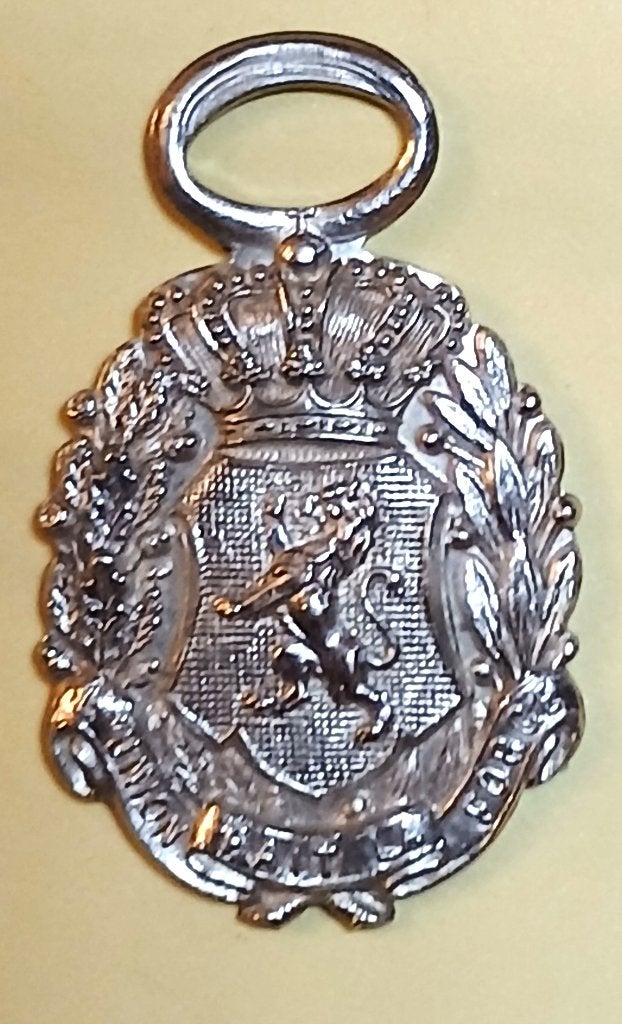 Médaille FISCH Tir National de Belgique 1858-1883 Léopold 2, Enlèvement ou Envoi, Autres matériaux