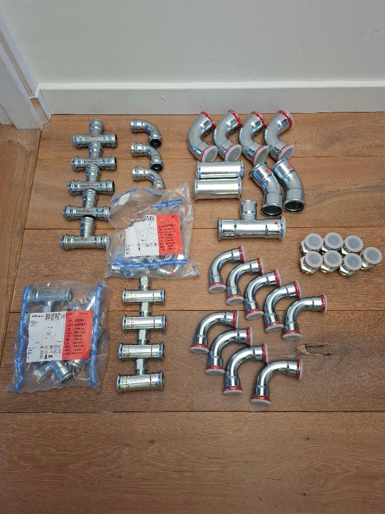 Perskoppelingen - Viega/VSH XPress/Bonfix/Geberit - NIEUW, Overige materialen, Bochten, Verzenden, Nieuw
