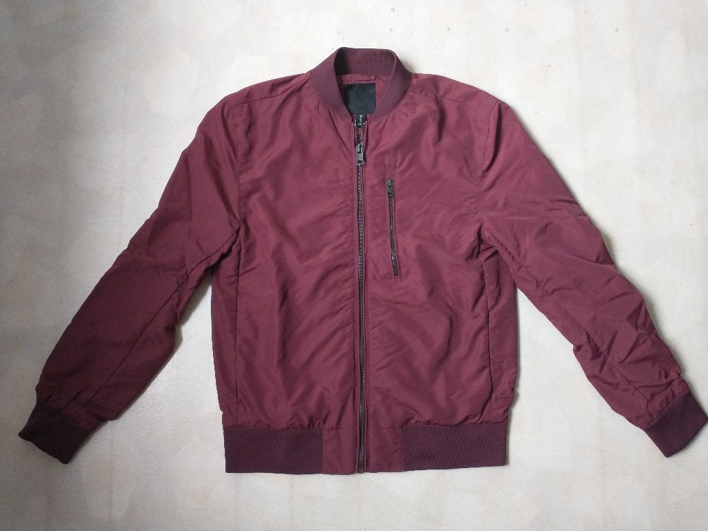 Jas H&M tussenseizoen - maat XS, Vêtements | Hommes, Vestes | Été, Rouge, Comme neuf, Enlèvement, H&M