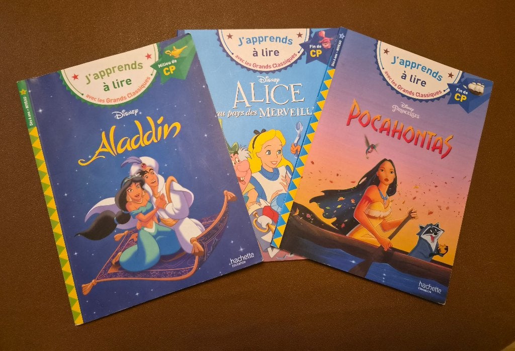 IDEAL CP: Set van 3 boeken „Ik leer lezen met Disney”, Ophalen, Gelezen, Hachette jeunesse